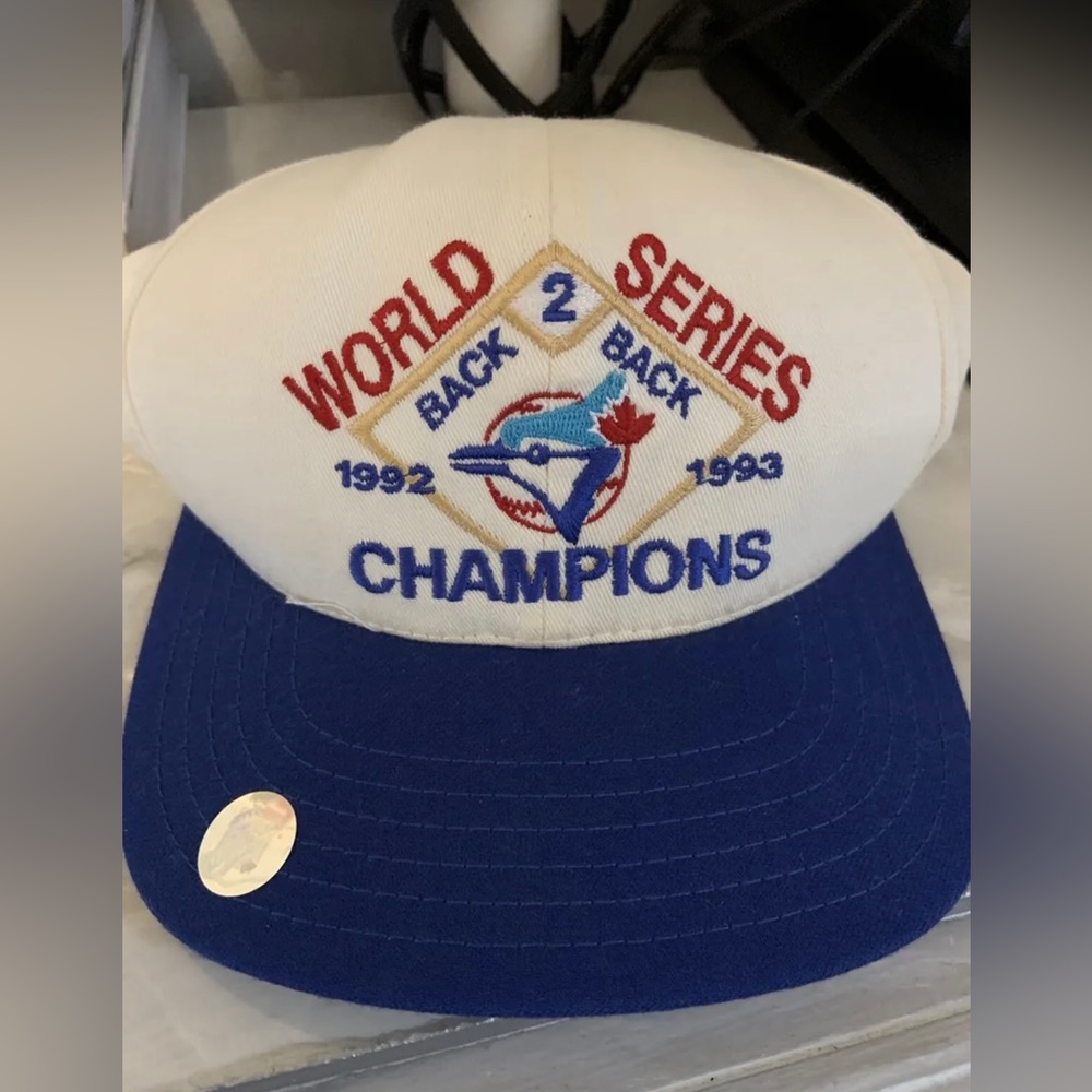 Toronto Blue Jays World Series Champions Vintage Hat ‘92 ‘93 MLB